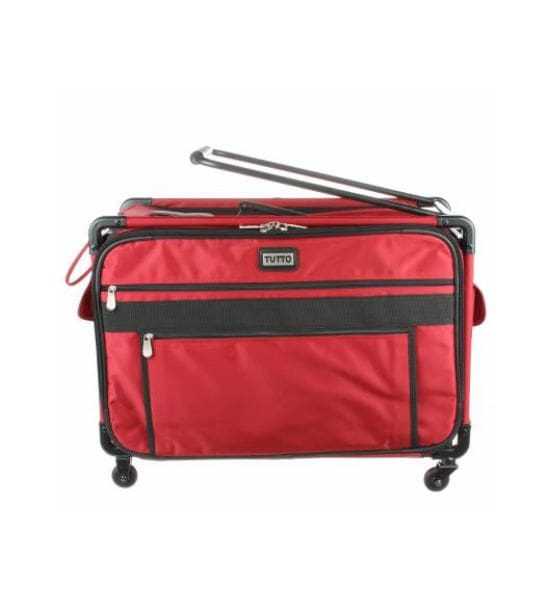 Tutto Sewing Machine Case On Wheels Red
