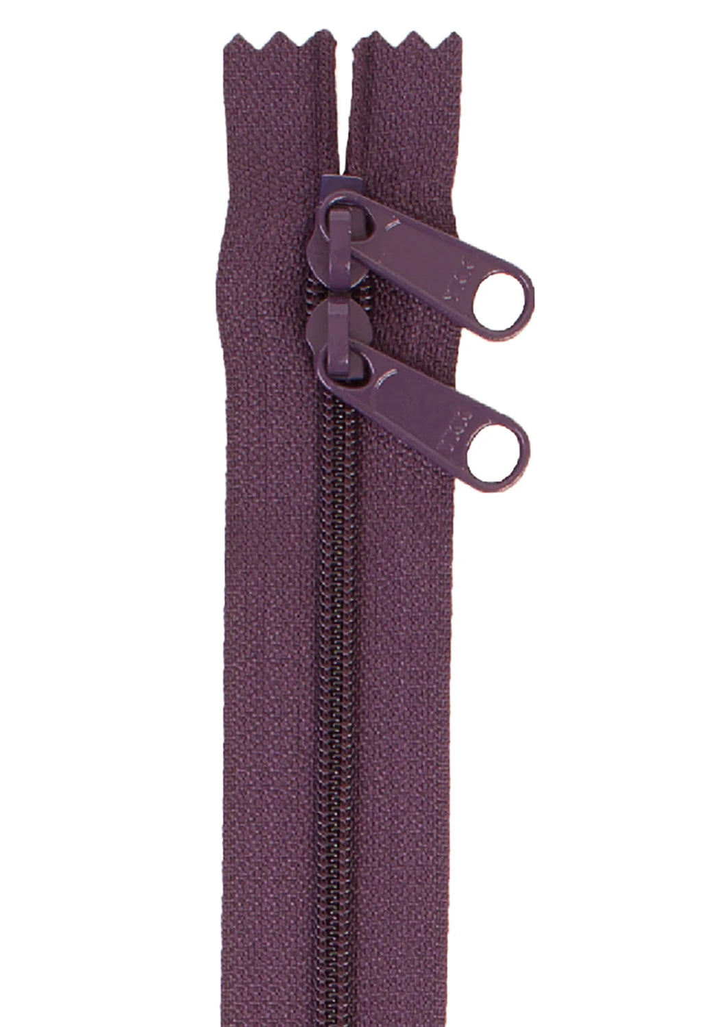 Handbag Zipper 40in Eggplant-double-slide