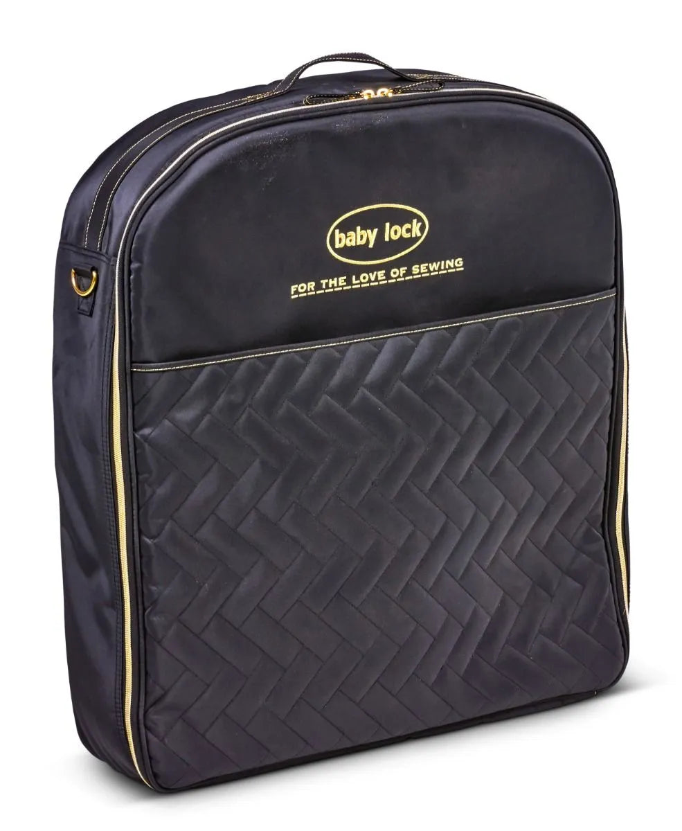 Baby Lock XL Quilted Trolley Embroidery Unit Bag Black with Gold Logo
