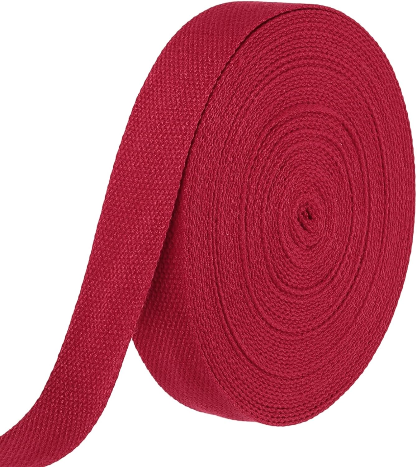 HARFINGTON Dark Red Cotton Webbing 1.5"x2 Yards