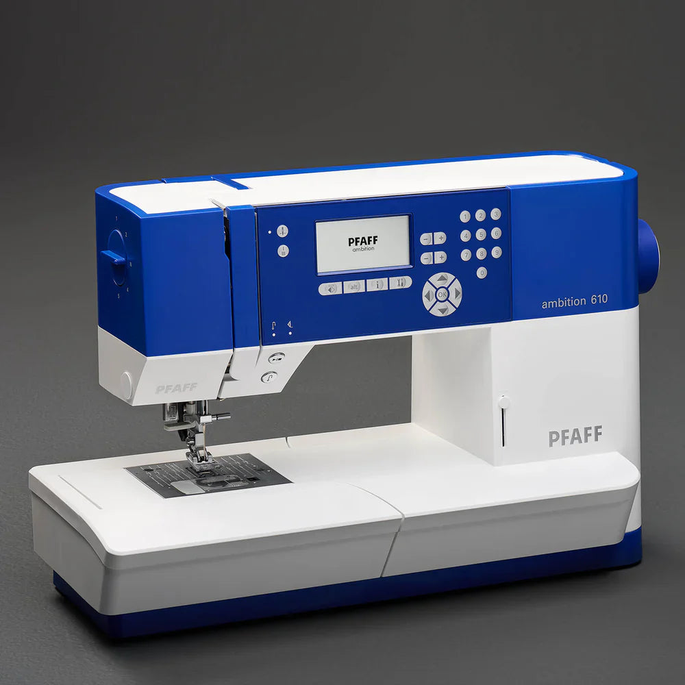Refurbished PFAFF® ambition™ 610 Blue Sewing Machine
