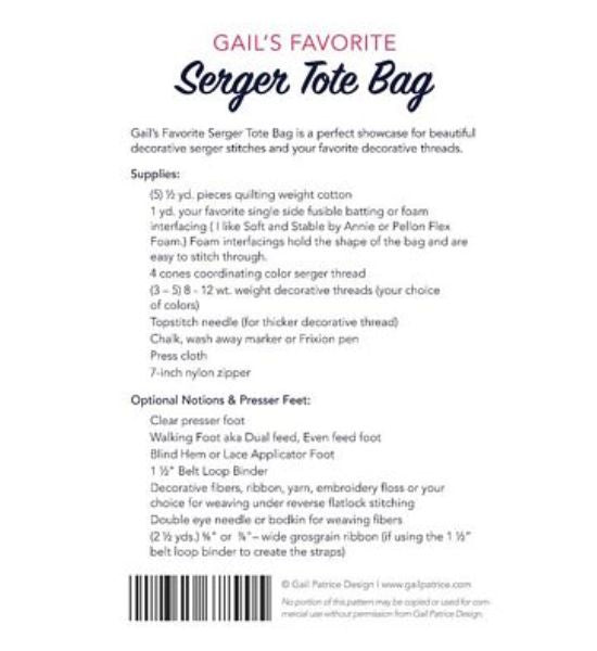 Gails Favorite Tote Bag Pattern