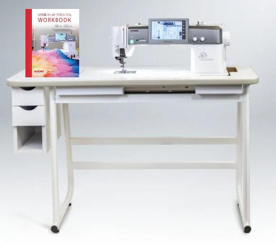 Pre-Loved Janome Continental M7 Professional Sewing Machine with Continental Table, Insert Plate K & M7 Workbook