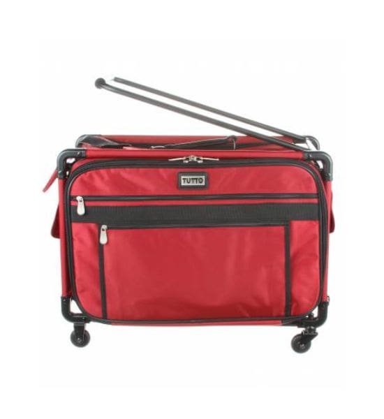 Tutto Sewing Machine Case On Wheels Red