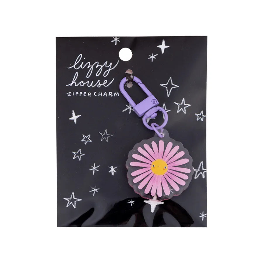 ZIPPER CHARM PURPLE ASTER