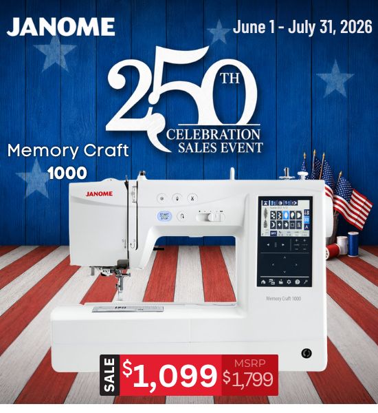 Janome Memory Craft 1000 Sewing & Embroidery Machine
