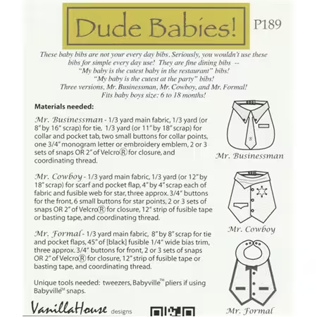 DUDE BABIES PATTERN