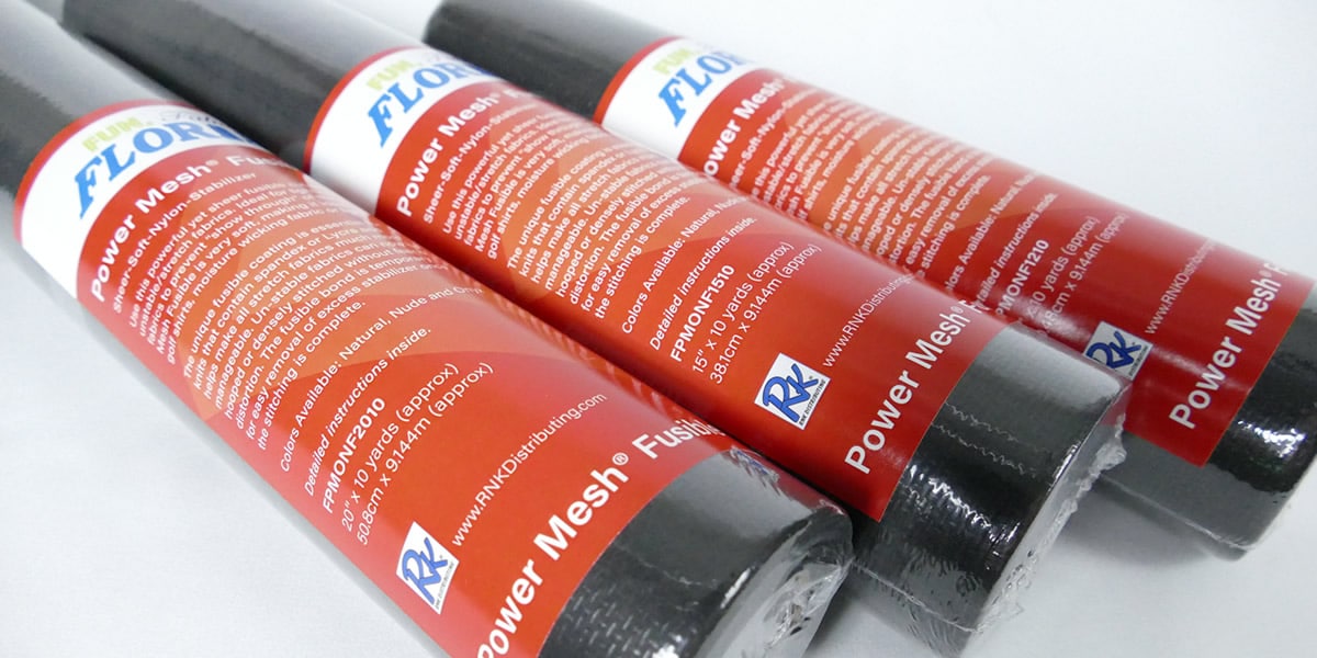 Floriani Power Mesh Cutaway Onyx