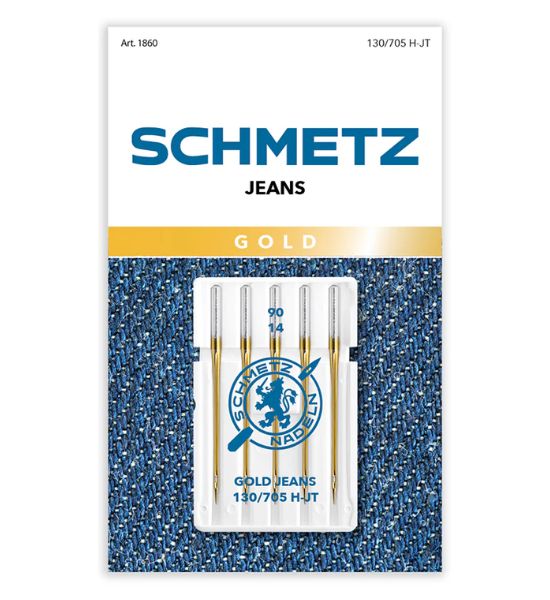 Schmetz Gold Jeans/Denim Needles – 5-Pack (90/14 & 100/16)