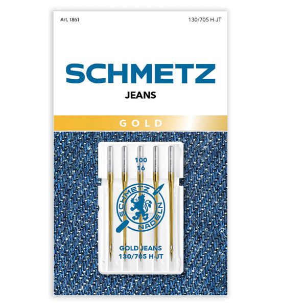 Schmetz Gold Jeans/Denim Needles – 5-Pack (90/14 & 100/16)