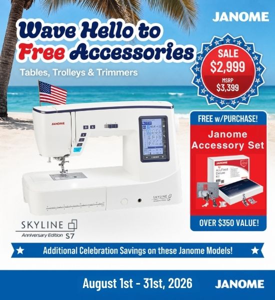 Janome Skyline S7 Anniversary Edition