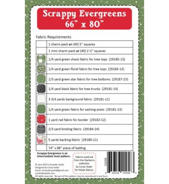 Scrappy Evergreens Pattern