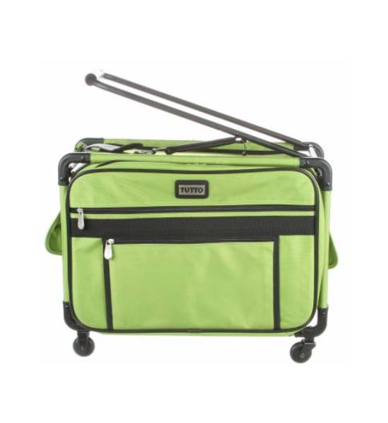 Tutto Sewing Machine Case on Wheels- Lime