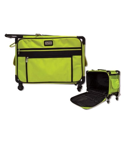 Tutto Sewing Machine Case on Wheels- Lime