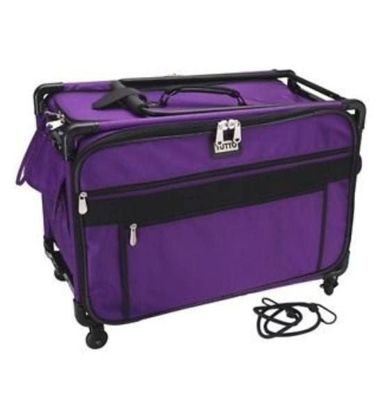 Tutto Sewing Machine Case on Wheels- Purple