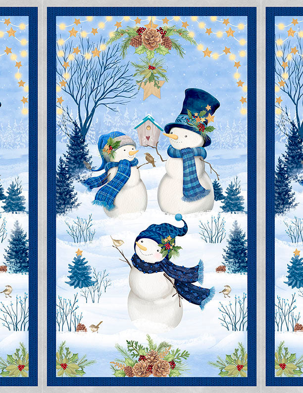 Let it Snow-Man! Quilt Panel