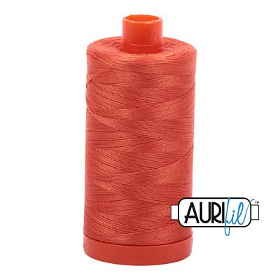 Aurifil Mako Cotton Thread Solid 50wt 1422yds Dusty Orange