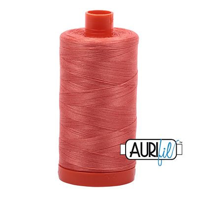 Aurifil Mako Cotton Thread Solid 50wt 1422yds Salmon