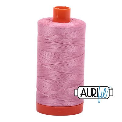 Aurifil Mako Cotton Thread Solid 50wt 1422yds Antique Rose