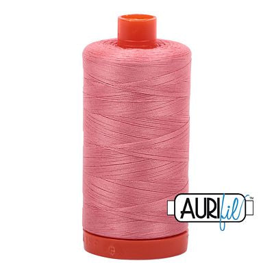 Aurifil Mako Cotton Thread Solid 50wt 1422yds Peachy Pink