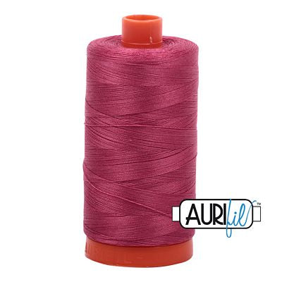 Aurifil Mako Cotton Thread Solid 50wt 1422yds Medium Carmine Red