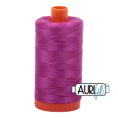 Aurifil Mako Cotton Thread Solid 50wt 1422yds Magenta