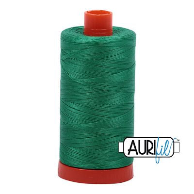 Aurifil Mako Cotton Thread Solid 50wt 1422yds Emerald