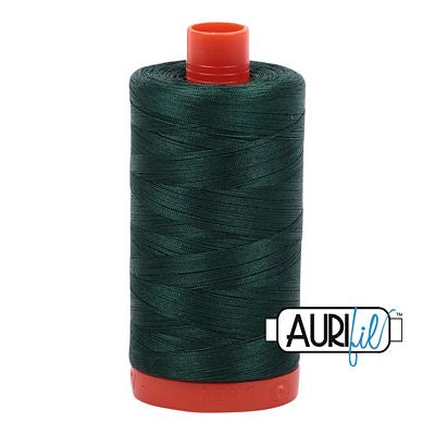 Aurifil Mako Cotton Thread Solid 50wt 1422yds Medium Spruce