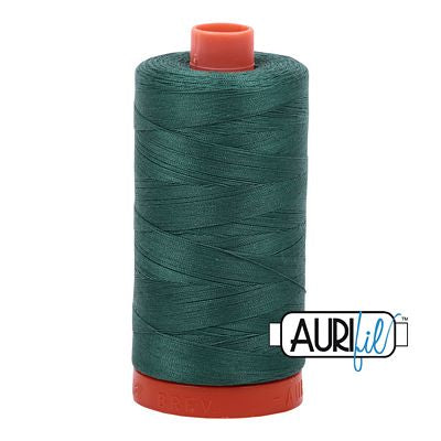 Aurifil Mako Cotton Thread Solid 50wt 1422yds Turf Green