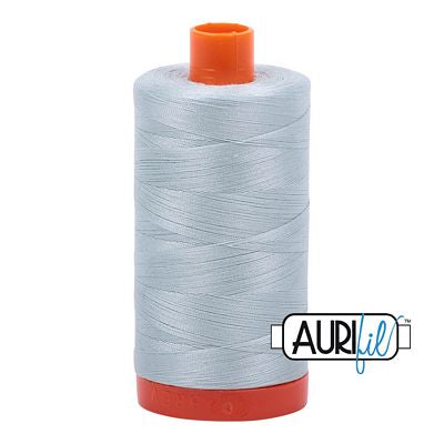 Aurifil Mako Cotton Thread Solid 50wt 1422yds Light Grey Blue