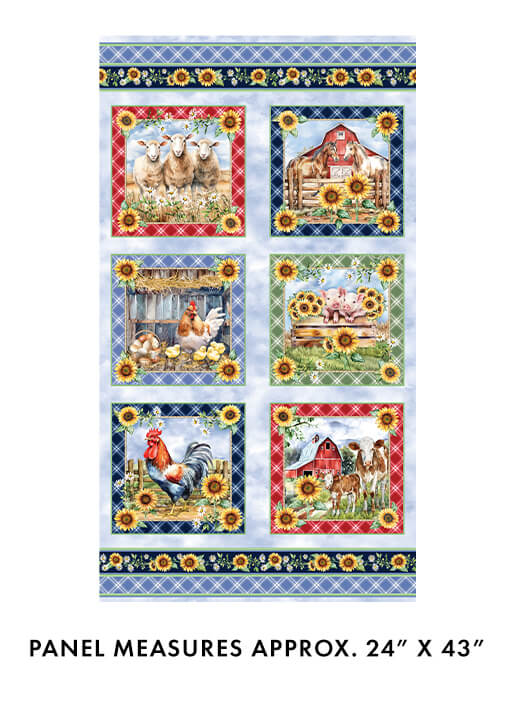 Green Acres Panel Blue