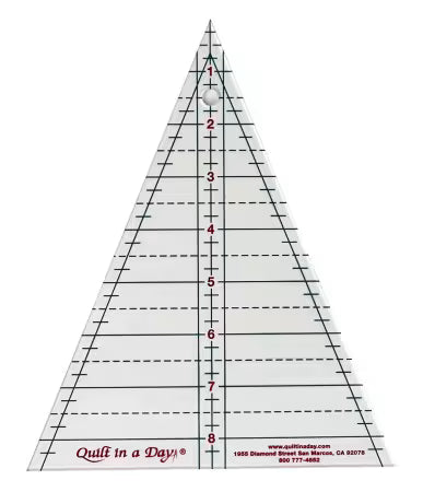 Quilt In A Day Kaleidoscope 45 Degree Triangle Ruler 8-1/2in