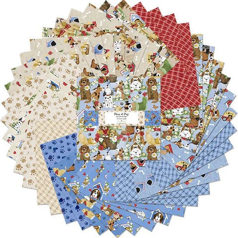 Paws at Play 10 Karat Cotton Fabric Crystals
