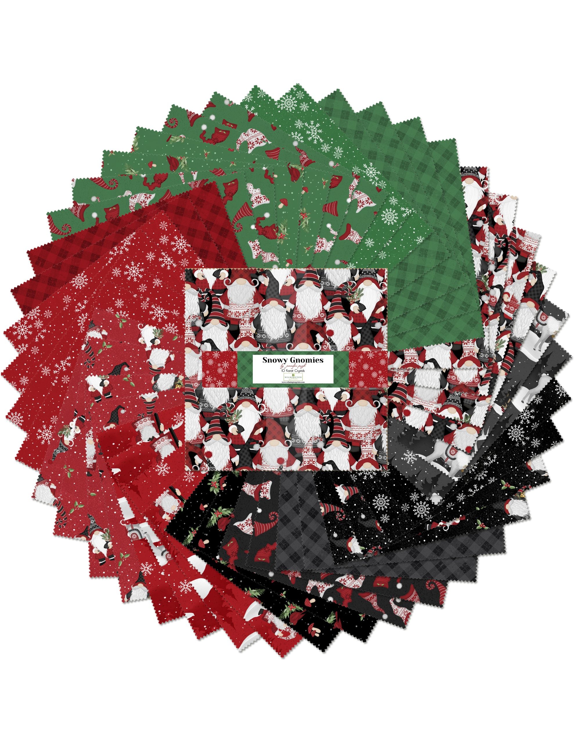 Snowy Gnomies Christmas - 10 Karat Gems 10x10" 42 pc