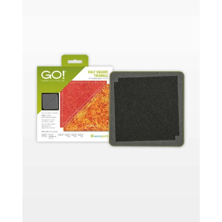 GO! Half Square Triangle-4 1/2" Finished Square Die
