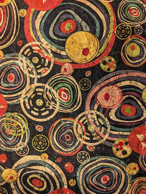 Cork Fabric 18x15" Circles