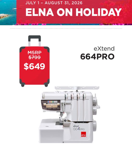 Elna eXtend 664PRO Overlock Machine