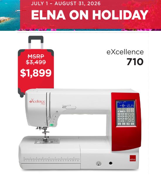 Elna eXcellence 710 Computerized Sewing & Quilting Machine
