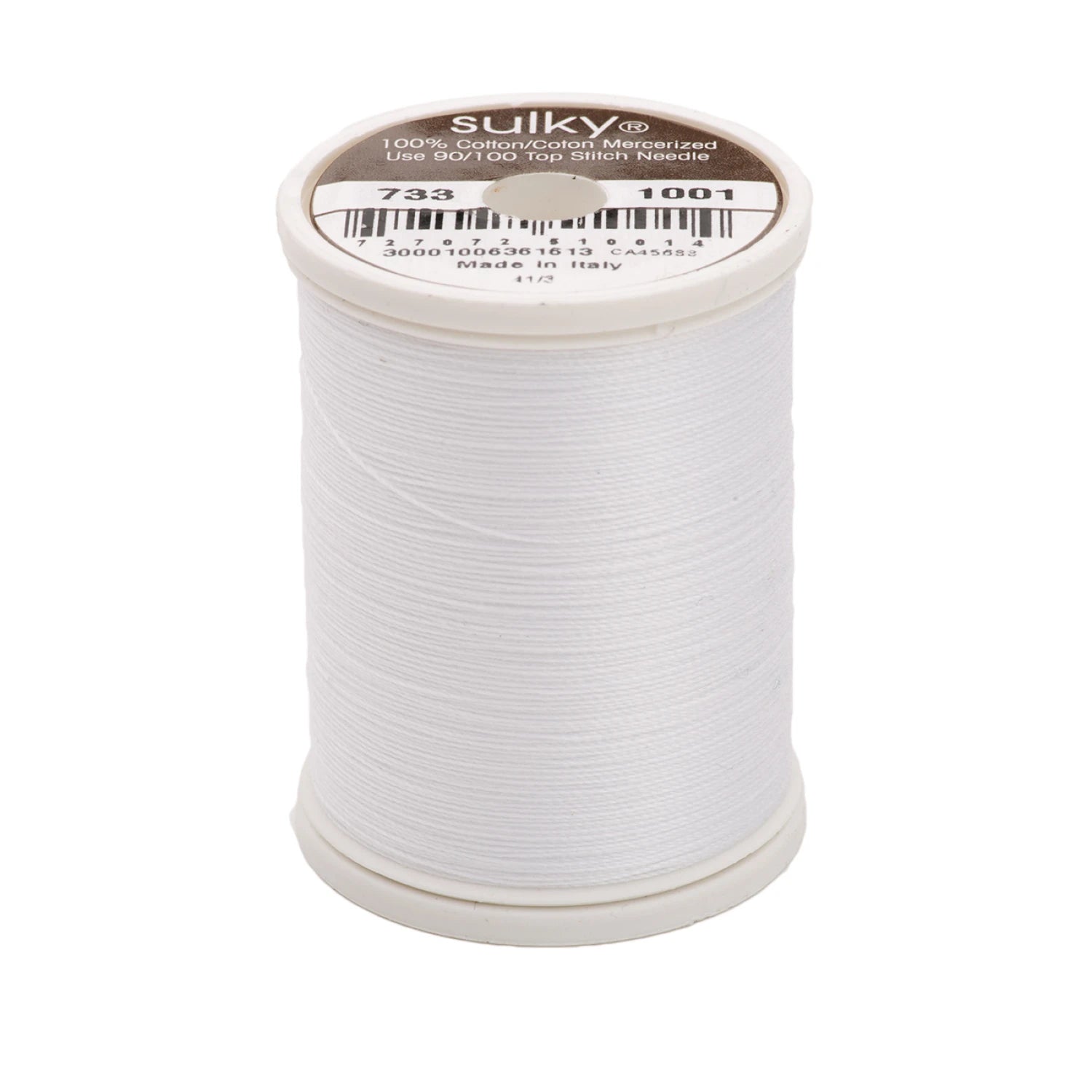 Cotton Thread 30wt 400d 500yds Bright White