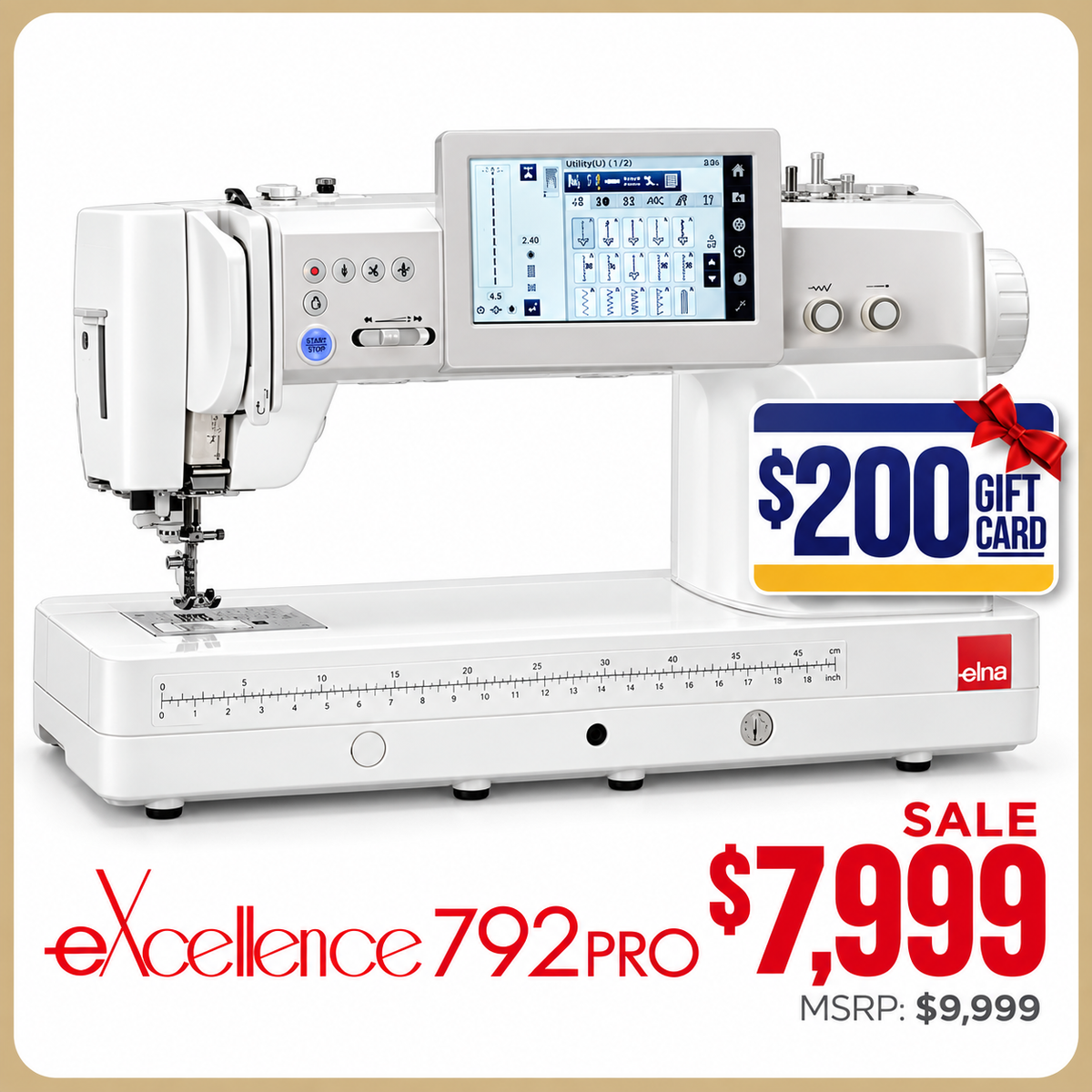 Elna Excellence 792PRO Computerized Sewing Machine