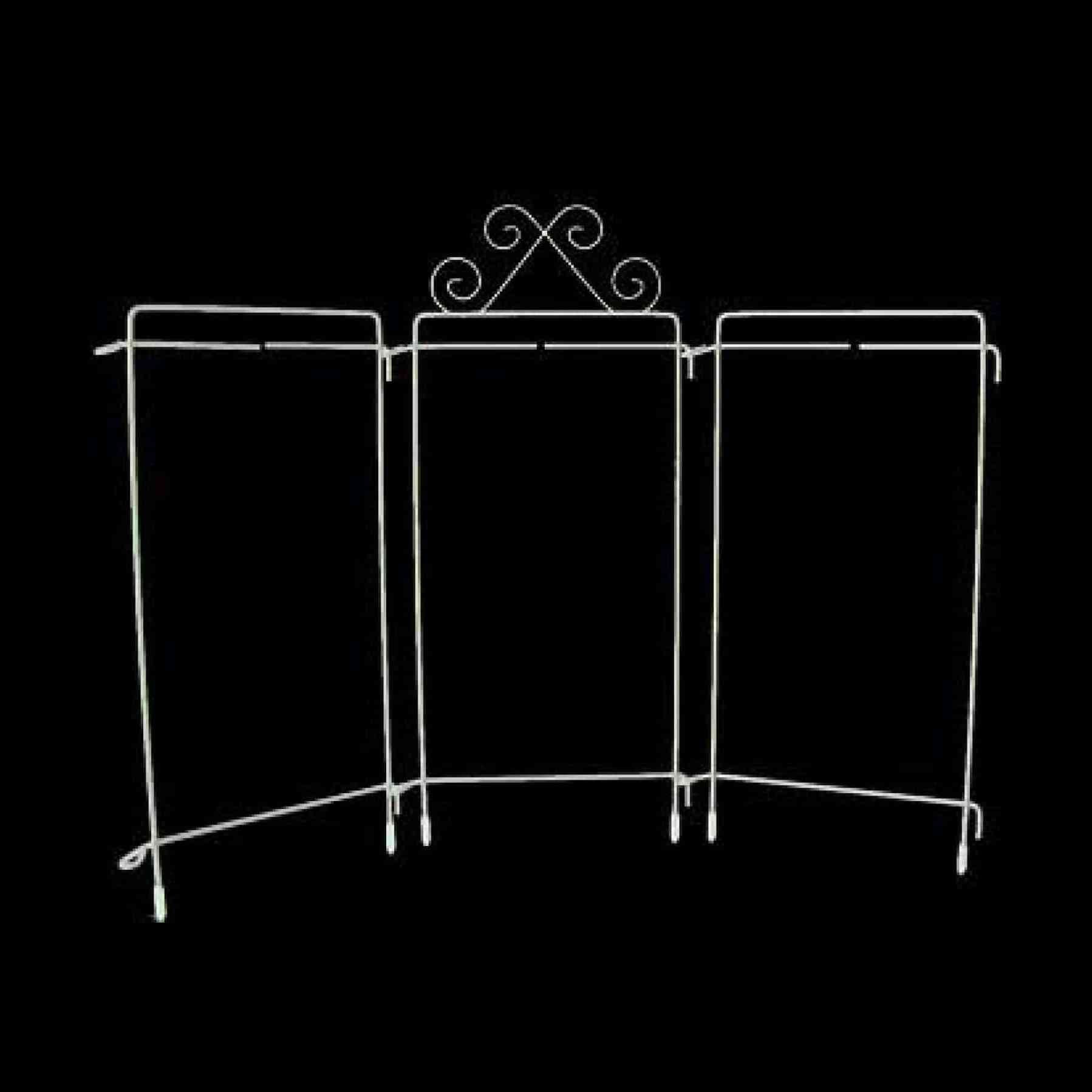 4in x 9in Table Top Tri-Stand Hanger White