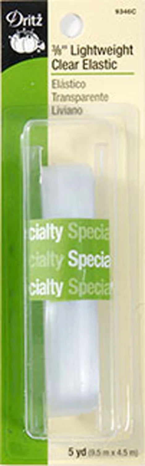 Lightweight Clear Elastic 3/8in x 5 Yards