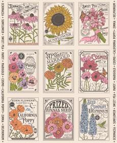 Vintage Seed Packet Panel