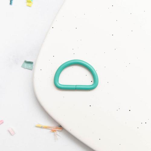 1" D Ring 2ct Turquoise