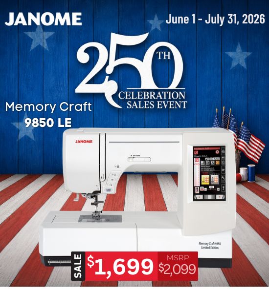 Janome Memory Craft 9850 Limited Edition