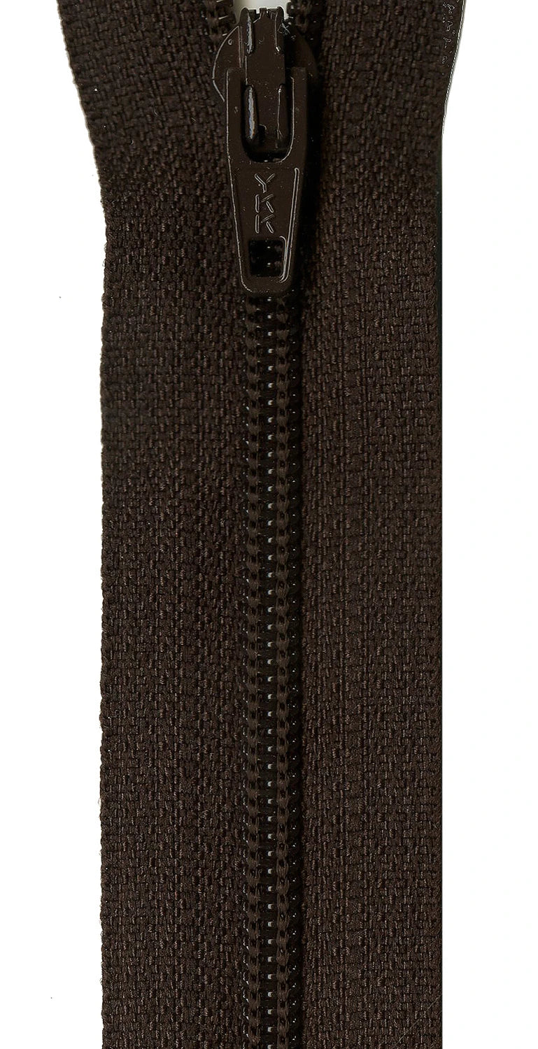 14in Size 3 Zipper Black Walnut