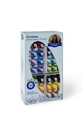 ANGELA WOLF 50PC EMBROIDERY THREAD