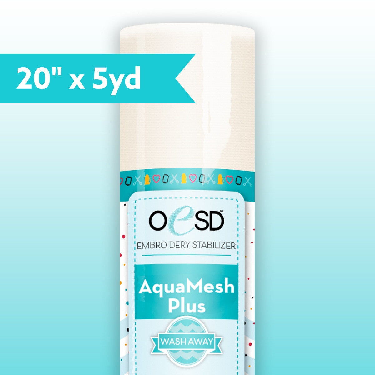 OESD AquaMesh Plus WashAway Stabilizer 20" x 5 yd