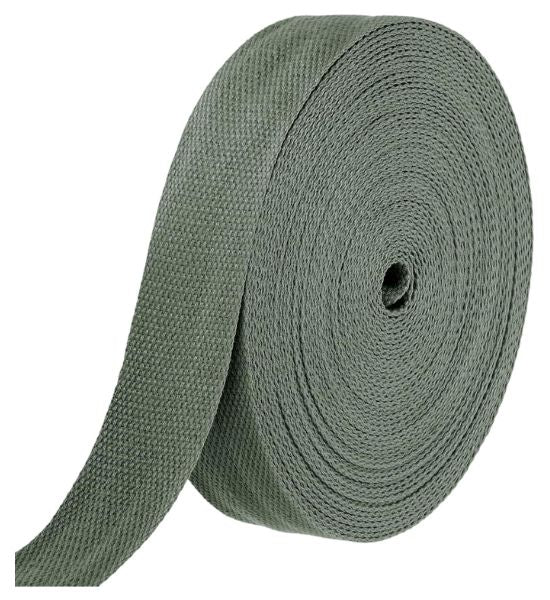 HARFINGTON Grey Cotton Webbing 1.5"x2 Yards