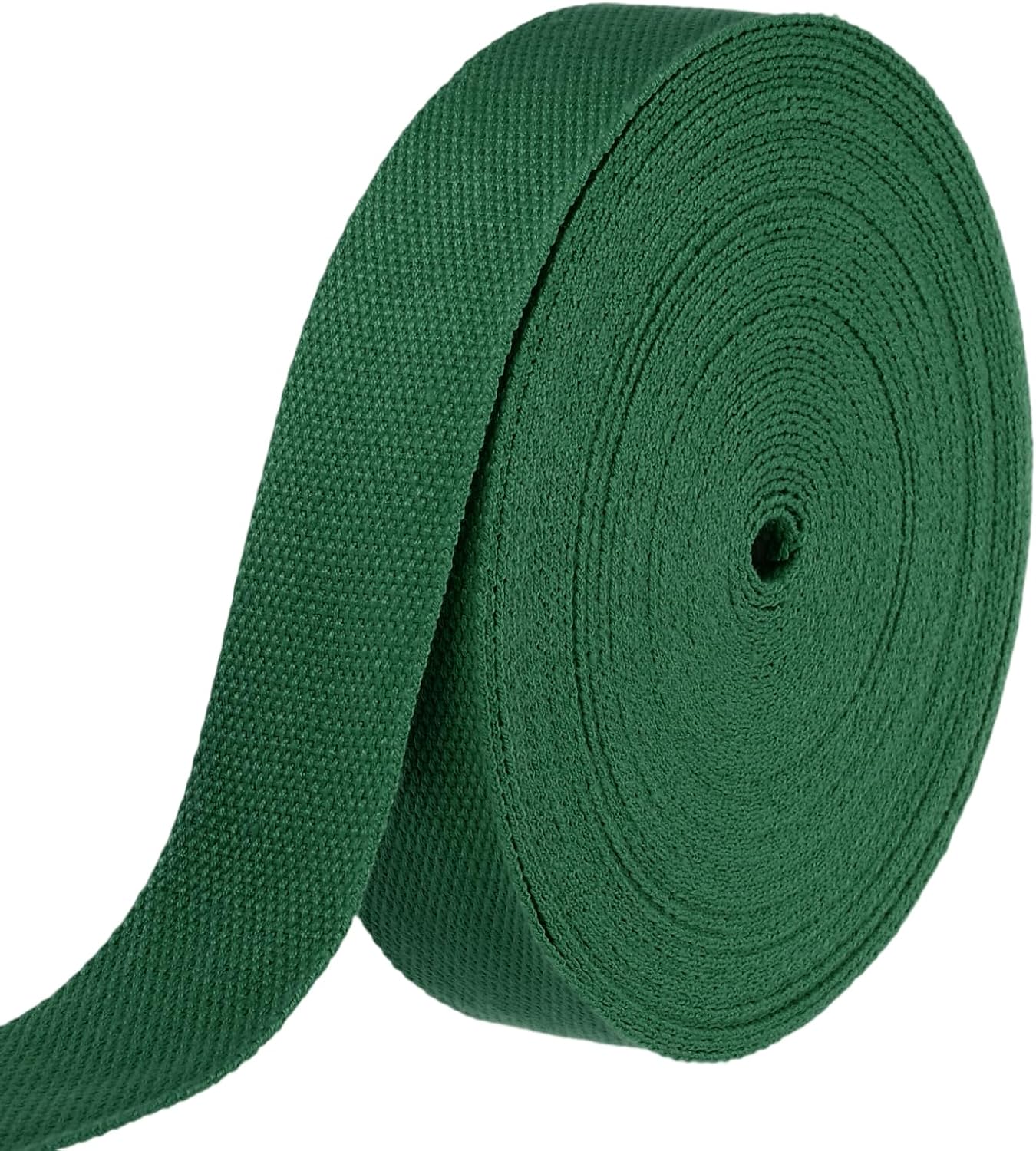 HARFINGTON Dark Green Cotton Webbing 1.5"x2 Yards